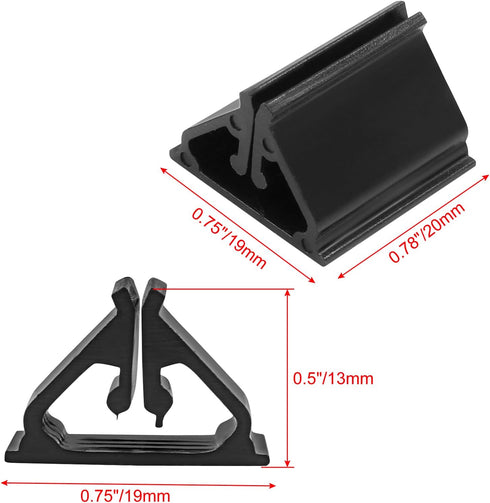 Black Game Card Holder Stand - 25pcs Acrylic Holders for Cards, Party, Game, Photos, and Memos Display