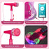Set TAKIHON Guitar and Microphone for Kids,Guitar Toys with Music&Colorful Light,Adjustable Height Microphone