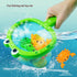 YUERFEILA 1 3 Set Baby Bath Toys Pcs Frog Animals Fishing Net with Pcs Water Floating Sea Animals Frog Toys, Bathroom
