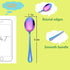 LIANYU 9-Piece Rainbow Toddler Spoons, Kids Baby Spoons Self Feeding, Stainless Steel Children Silverware Set for 2-10 Year Old, Preschooler Cutlery Flatware Set for Home School, Dishwasher Safe