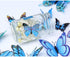 Somotersea 24Pcs 3D Butterfly Wall Decor, Removable Decoration for Girls Room & Birthday Party, Blue