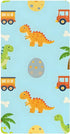 CZXW Cartoon Dinosaurs and Construction Vehicles Crib Sheets Fitted 52" x 28" Natural