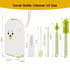 Lijroavy Kit7-in-1 Set Travel Baby Bottle Cleaner Baby Bottle Brush for Travel and Home, All-in-One Baby Bottle Washing