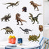 Kiddle 3D Watercolour Dinosaur Kids Wall Stickers, Peel and Stick Removable Wall Decals for Nursery, Bedroom, Living