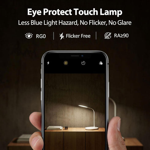 G Keni Cordless Desk Lamp with Ultra Bright Night Light and Wireless Charging