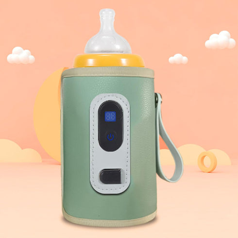 Saluaqui 5 Bottle Warmer On The Portable Bottle Warmer for Travel Travel Milk with USB Digital Display Heating Speeds