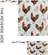 Haskirky 2 Watercolor Roosters Pcs Cloth Diaper Wet Dry Bags,Waterproof and Washable Bag for Travel Reusable Wet Bag