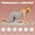 Swimming Inflatable Pregnancy Pillow, Pregnant Woman's Abdominal Hole Full Body Inflatable Bed Abdominal Mattress