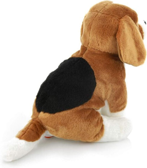 10" Realistic Beagle Stuffed Animal, Plush Dog
