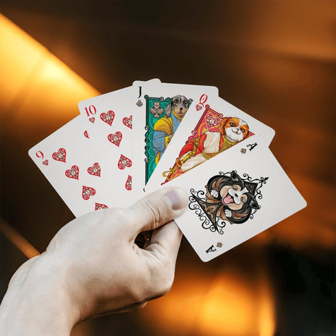 Loyal Dog Playing Cards for Adults, Teens, and Family, Royalty Animal Themed Gifts