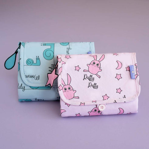 Milk&Moo Baby Changing Pad, Waterproof Portable Changing Pad Clutch, Foldable Ultra Soft Diaper Mat, Lightweight Design
