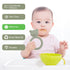 Silicone Baby Teether, Easy to Hold Teething Toy Ring for Babies, BPA Free (Power Rose + Dusty Lilac)