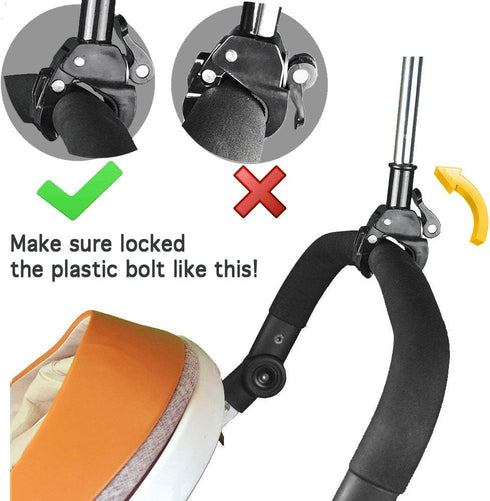 Adjustable Umbrella Mount Holder, No Tooling Needed to Attach Umbrella Clamp to Wheelchairs, Walker, Bike, Stroller