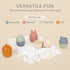 Toys-5 Pack Brooklyn Neutral Non Toxic, Silicone Bath Animal Bathtub and Water Toys for Babies