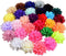 Fodattm 30PCS Women 30 Solid Colours 4" Chiffon Fabric Flowers for DIY Flower Headbands and Decorative Wedding Flowers