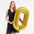 40inch Gold Foil 50 Helium Jumbo Digital Number Balloons, 50th Birthday Decoration for Women or Men