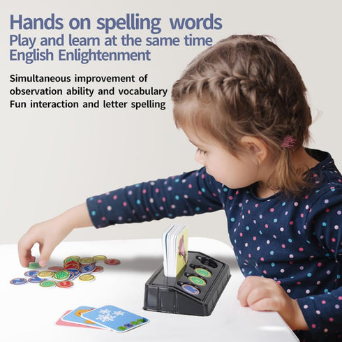 3+ 30 26 Matching Letter Game for Preschooler Age - Self-Correcting Word Puzzles Boost Spelling, Reading, Alphabet