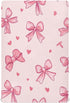 YETTASBIN 27 39 Bow Pink Fitted Crib Sheet for Baby Boys Girls, Extra Soft Breathable Nursery Bedding Sheet