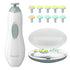 Trimmer 10 Baby Nail Electric Baby Nail File with LED Light Grinding Heads Baby Nail Clippers Safe Quiet Nail Care Kit