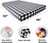 FIGEPO 4 Pack Set Buffalo Check Plaid Neutral Unisex Fitted Baby Crib Sheets for Baby Boys or Girls (Red)
