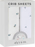 Ely's & Co. Patent Pending Waterproof Crib Sheets, 100% Cotton with Waterproof