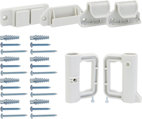 Extra Long Baby Gate Replacement Parts Kit - Retractable Baby Gates Extra Wide Dog Gate Accessories (Light Gray)