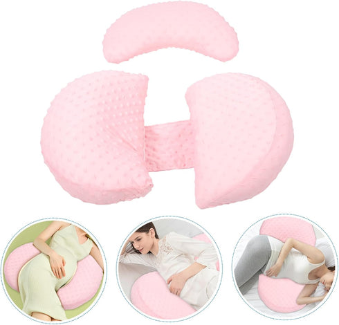Mobestech Multi-Functional Cooling Pregnancy Pillow Supportive Maternity Waist Cushion Soft Breathable Cover