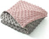 30x40inch kmilro Baby Blanket for Unisex Boys Girls Super Soft Double Layer Dotted Backing Nursery Minky Blankets
