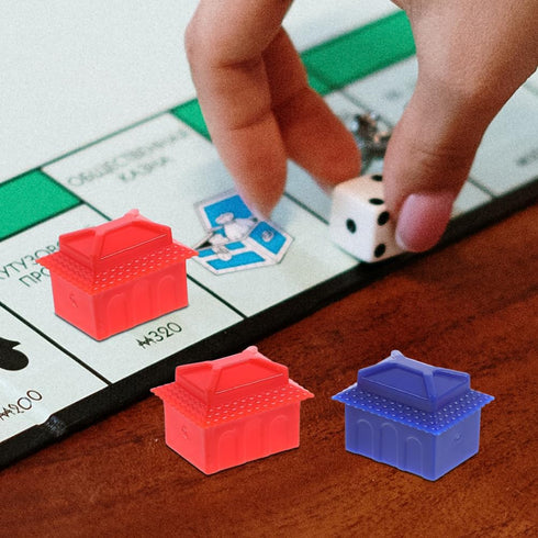 FAVOMOTO 120PCS Plastic Hotels Houses, Game Replacement Pieces for Board Games in Multicolor