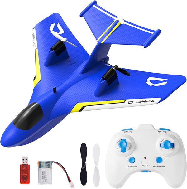 QFCST Remote Control Wireless Airplane Toy, Gravity Gliders Airplane With Lights, Rc Plane