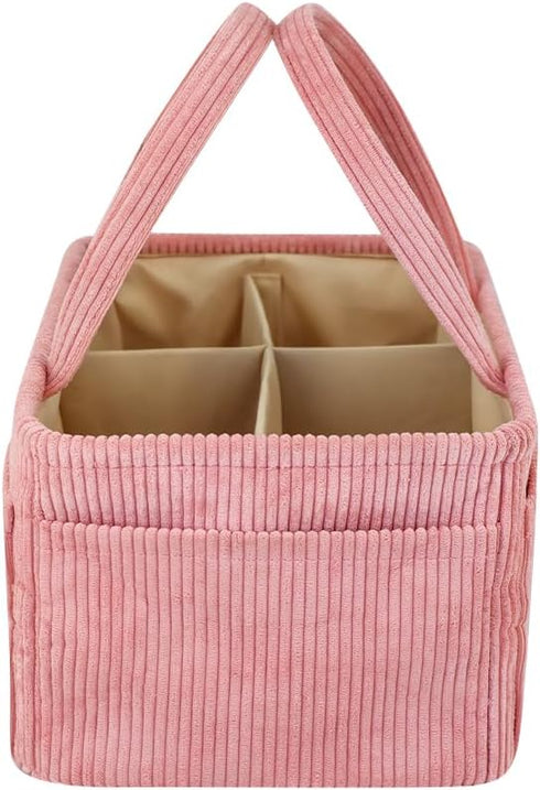 Buzz&Bloom Baby Diaper Caddy Organizer, Stylish Storage Basket for Newborn Essentials and Diaper Station, Gift for Baby