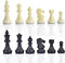 Chess Pieces Only, Magnetic Plastic Chessman Set for Replacement of Missing Pieces, Includes Storage Bag