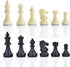 Chess Pieces Only, Magnetic Plastic Chessman Set for Replacement of Missing Pieces, Includes Storage Bag