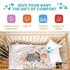 (38" 24" 1" Motherly Haven Breathable Crib Mattress Pad, Washable High Rebound Foam Mattress Topper for Baby Cribs