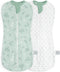 Baby Swaddle 0-2 Months, Cotton Arm-In Zipper Sleep Sack, Wearable Blankets Wrap