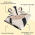 Moyra Collective Hooded Baby Blanket Knitted Cotton | Soft & Breathable Newborn & Infant Blanket | Lightweight