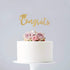 Gold Glitter Congrats Cake Topper, Graduation Party Decorations for 2022 High School/College/Senior