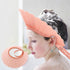 Baby Shower Cap Shield, Pink Bathing Cap, Soft Adjustable Visor Hat for Eye and Ear Protection