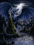 Ravensburger 1500 Pieces Puzzle - Black Blue Dragon