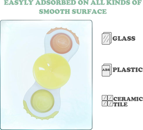 Suction Cup Spinner Toy for Baby 12-18 Months, Bath Toys for Toddlers 1-3, Sensory Toys Gifts for Boys and Girls 1st