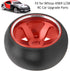 RC Wheel Tire, 4Pcs Aluminum Alloy Spare Parts for ini-Q Mini-D/Wltoys K969 1/28 RC Car, Red