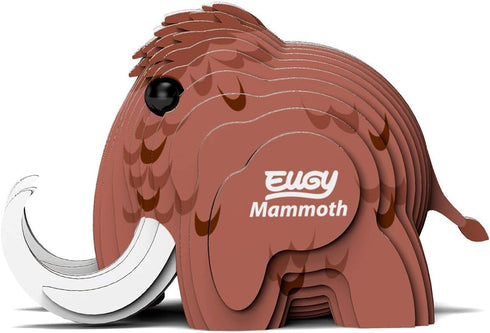 Eugy Mammoth 3D Puzzle, 22 Piece Eco-Friendly Educational Toy for Boys, Girls & Kids Ages 6+