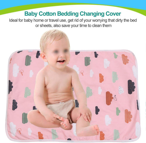 Ultra-Soft Large Washable Baby Changing Pad Mats, Cotton Urine Mat for Diaper Nappy Bedding, Disposable Sanitary Covers