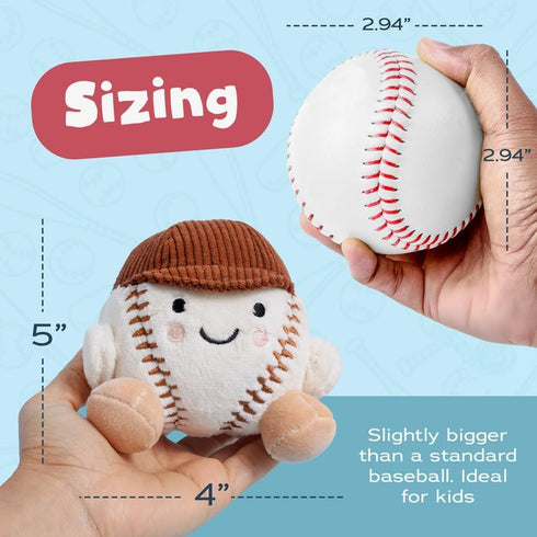 Plush Baseball Stuffed Animal Toy for Babies - Safe and Cuddly
