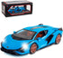 1/24 Diecast Car Toys for Kids - Zinc Alloy Lambo Sian FKP 37 Model Toy Car with Light and Sound (Blue)