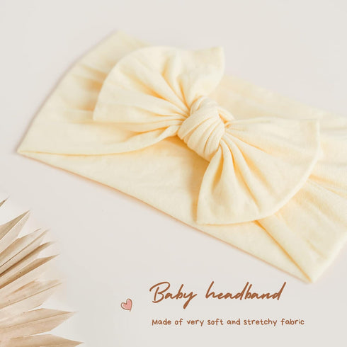 Jesries 22 PCS Baby Headbands with Bows - Soft Nylon Hairbands for Newborn Infant Toddler Kids Handmade Accessories