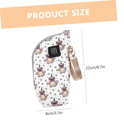 Portable USB Bottle Heater Bag - Insulated Sleeve for Outdoor Use