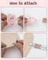 8 Pack 8PBM25-B Rainbow Pacifier Clips, Binky Paci Holder Clips Fits for Most Pacifiers and Binkies