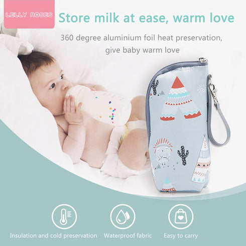 Shinycome Baby Milk Bottle Insulation Pouch - Waterproof Thermal Bag - Milk Warmer - Stroller Diaper Bag - Outdoor