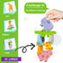 Montessori Toys for 2-4 Year Olds, 10pcs Wooden Animal Blocks Sorting & Stacking Educational Toys for Toddlers Gifts